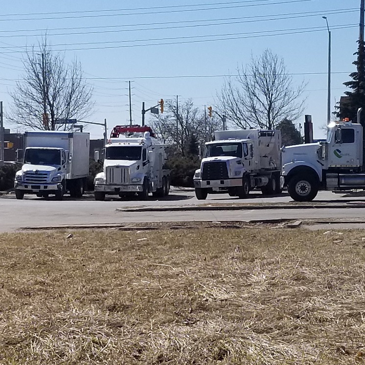 Concrete Trucks Ready for Action